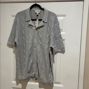 Industry Gray Textured Button-Up Shirt